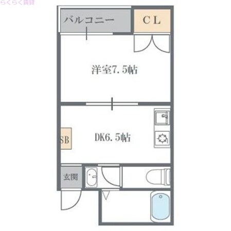 サンティール門真の物件間取画像